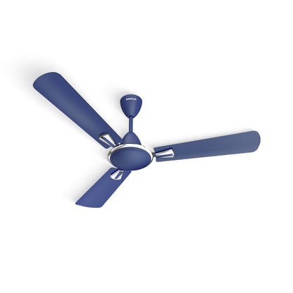 Havells Quickair 1200mm Ceiling Fan, High-Speed, Energy Efficient & Silent Operation with Modern Design, Ideal for Bedrooms | 2 Years Manufacturer Warranty | Matt Blue