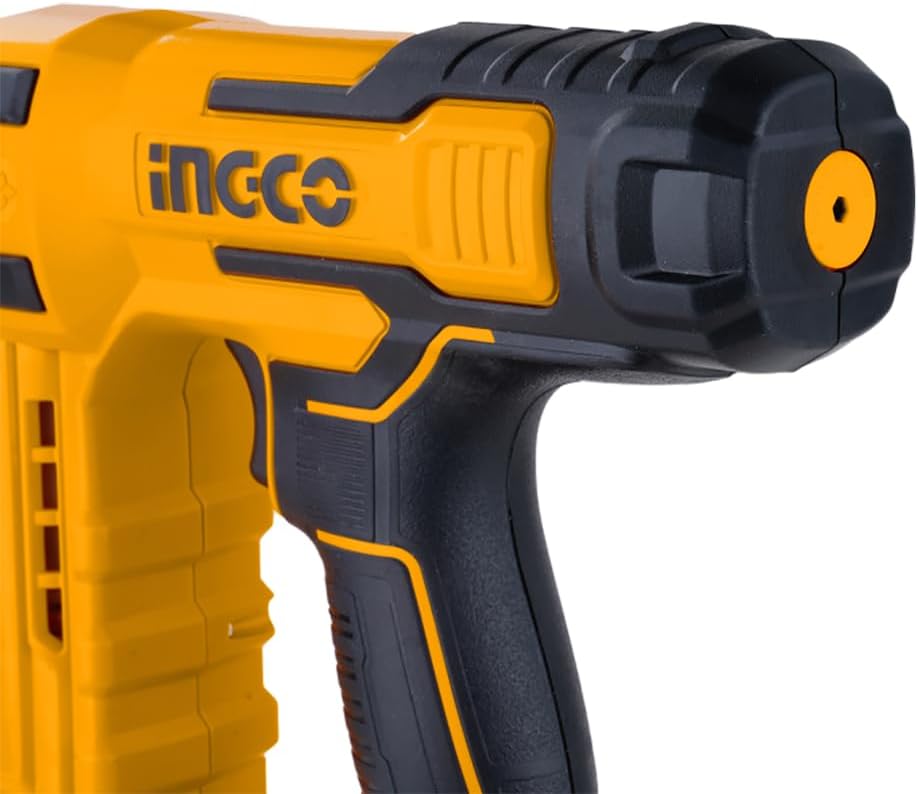 Ingco Cstli3805 Cordless Nailer for Concrete Cement Wood Metal St 18 mm in Case Only Body