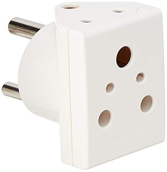 Anchor by Panasonic 16A Pilot 3 Pin Plug | Pilot 3 Pin Multiplug Plug for Home & Office Appliances