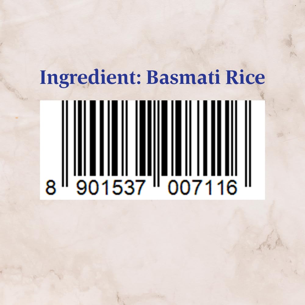 Daawat Rozana Super Basmati Rice 5Kg| For Everyday Consumption| Cooked Grain Upto 13mm*| Naturally Aged