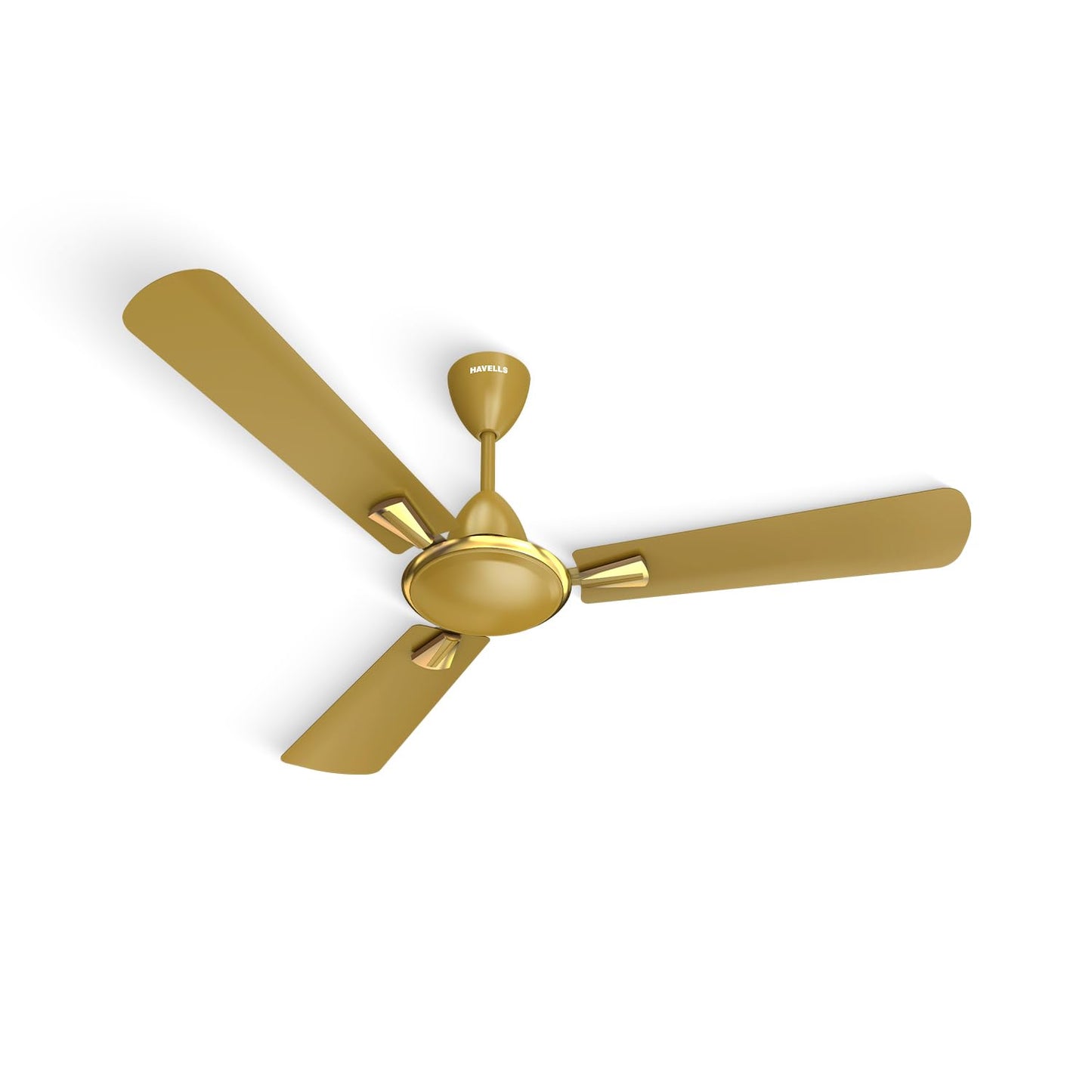 Havells Quickair 1200mm Ceiling Fan, High-Speed, Energy Efficient & Silent Operation with Modern Design, Ideal for Bedrooms | 2 Years Manufacturer Warranty | Desert Gold