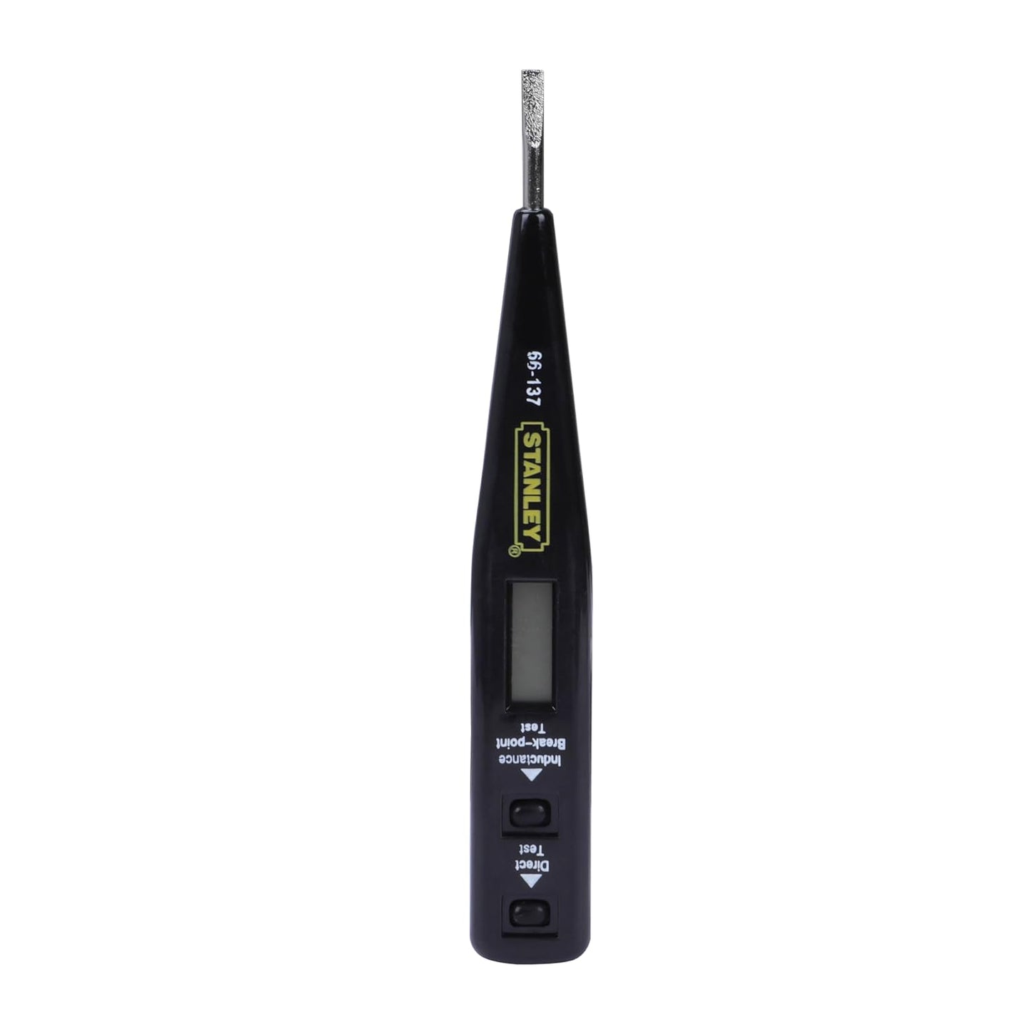 STANLEY 66-137 Digital Detection Screwdriver, Voltage Tester, 12V - 220V AC/DC Live Objects Through LED Display, CE Certification by European Commission, Rapid Induction Voltage Testing, Black
