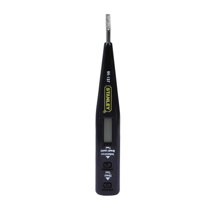STANLEY 66-137 Digital Detection Screwdriver, Voltage Tester, 12V - 220V AC/DC Live Objects Through LED Display, CE Certification by European Commission, Rapid Induction Voltage Testing, Black