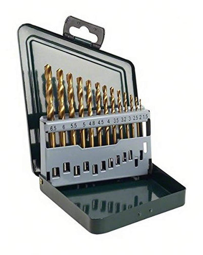 Bosch HSS-Titanium 2607019436 Plastic Drill Bit Set (Multicolor, 13-Pieces)