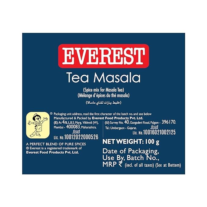 Everest Spices| Tea Masala Powder| Chai Masala| 100 Gm Each| Pack of 2| 200 Gm+ Spice Sprinkler