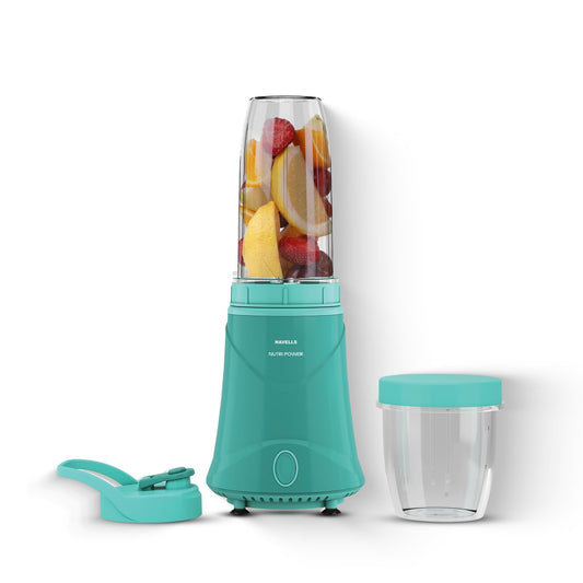 Havells Nutri Power Blender 350 W Mixer Grinder| 1 Speed Switch| Air Vent Technology| Stainless Steel Blade| 2Yrs Manufacturer Warranty (Mint Green)