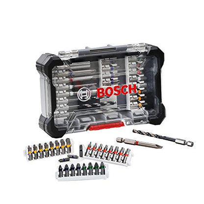 Bosch Pick & Click Extra Hard Drill and Drive Mixed Bit Set, S2 Modified Steel, For Screwdriving & Nut Driving (20-pieces)