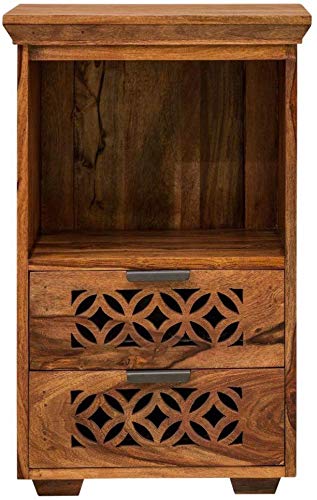 Udaipur Handicrafts Wood Bed Side Table