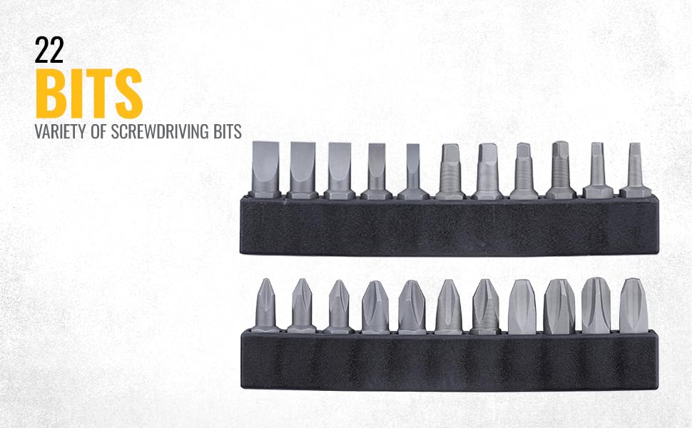 DEWALT DWMT81610-0 1/4" 50-Piece Drive Mechanics Tool Set with Anti-Corrosion Properties & Knurled Grip Control for Home, DIY & Professional Use, YELLOW & BLACK