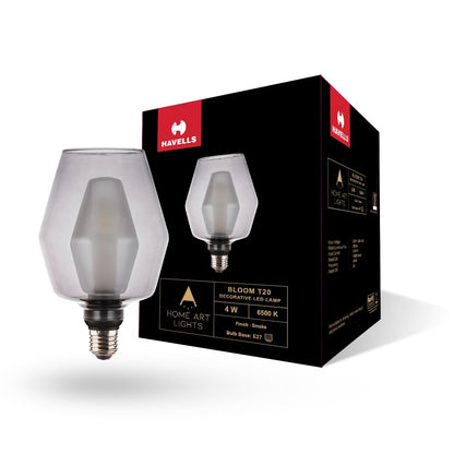 HAVELLS Decorative Bulb -BLOOM T20 SMOKE 4W 6500K E27 LAMP