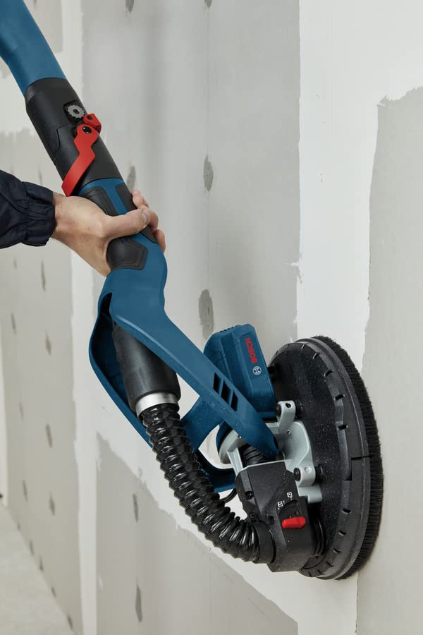 Bosch GTR 550 Drywall Sander, 550W, 215 mm, 910 rpm, UltraFlexible Head, Ceiling Suction, 4.8 kg + Carrying Case, 1 Soft pad Set, 1 Sanding Sheet, 3 Cable Clip, 1 Year Warranty