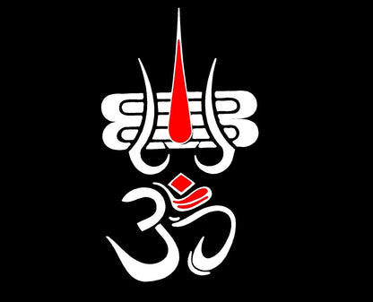 Akshar Arts Bhuwana Om and Jai Mahakal Sticker