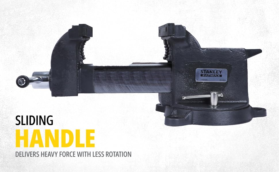 STANLEY 1-83-066 Heavy-Duty Bench Vice 100mm (4 inch)