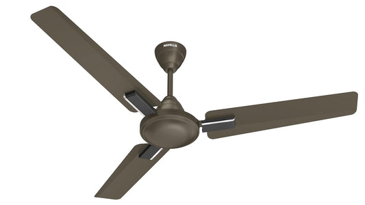 Havells 1200mm Thrill Decor Energy Saving Ceiling Fan| High Speed, High Air Delivery| Strong & Powerful Copper motor| Air Delivery: 215 m³/min| Speed: 390 RPM| 2 Year Warranty|(Pack of 1,Cocoa Brown)