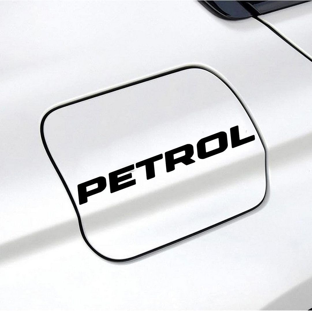 Akshar Arts Bhuwana 1pcs Petrol Self-Adhesive Vinyl Sticker for Vehicle's Fuel Tank Black (12cmX2cm)_202308-P27