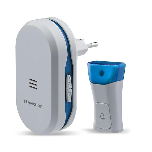 Anchor by Panasonic Wireless Doorbell | 45 Melodies Calling Bell for Home, Office with 120 Meter Operating Range | Door Bell for home