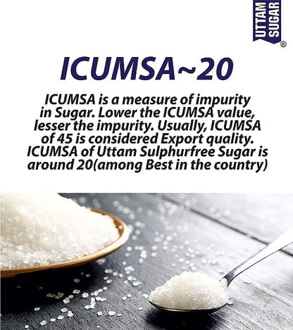 Uttam Sugar Sulphurless Sugar, 5kg