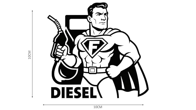 Akshar Arts Bhuwana  Car Sticker Vinyl Stickers Diesel Sticker for Car Exterior Waterproof Scratch Proof, Weather Resistant Decals Black White Cute Cartoon Jerry (Vehicle Bike Petrol Tank - Car..)