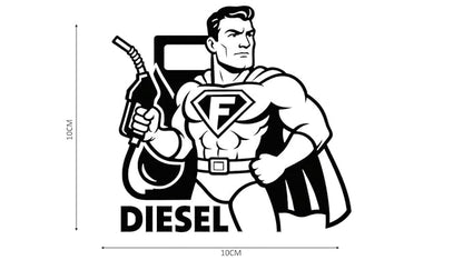 Akshar Arts Bhuwana  Car Sticker Vinyl Stickers Diesel Sticker for Car Exterior Waterproof Scratch Proof, Weather Resistant Decals Black White Cute Cartoon Jerry (Vehicle Bike Petrol Tank - Car..)