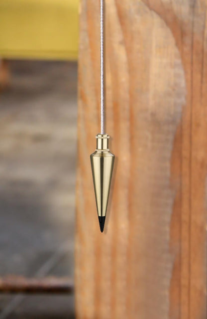 STANLEY 0-47-973 Brass Plumb Bob, 225 Grams
