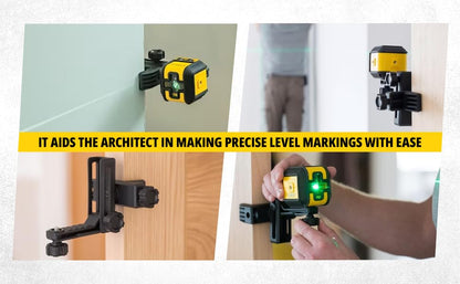STANLEY STHT77499-1 CUBIX® Green Beam Cross Line Laser Level with 2*AA Batteries, 1 Year Warranty, YELLOW & BLACK