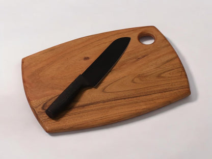 Udaipur Handicrafts Wooden Chopping Board/Cutting Board/Serving Board, Platter/Plate for Vegetables | Natural Acacia Wood | 36 * 25 * 1.5 cms | Handmade in India