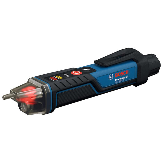 Bosch GVD 1000-17 Electrical Meter (Contactless Voltage Detection, IP67, Dual Range 24-1000V AC, Integrated Torch, Belt Clip, CAT IV 1000V Tested)