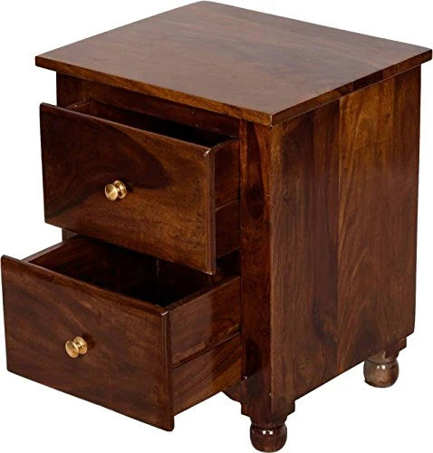 Udaipur Handicrafts Wood Bed Side Table