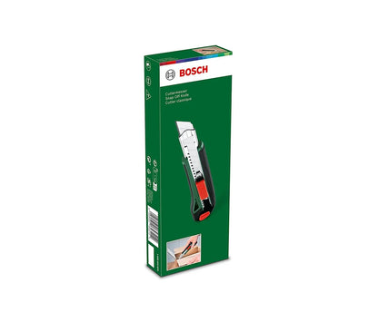 BOSCH Snap Off Knife | Snap-Off Blade for Sharp Edges | Durable Hardened Steel Blade | Ergonomic Non-Slip Handle | Precise Cuts for Packaging, Crafts & Intricate Tasks