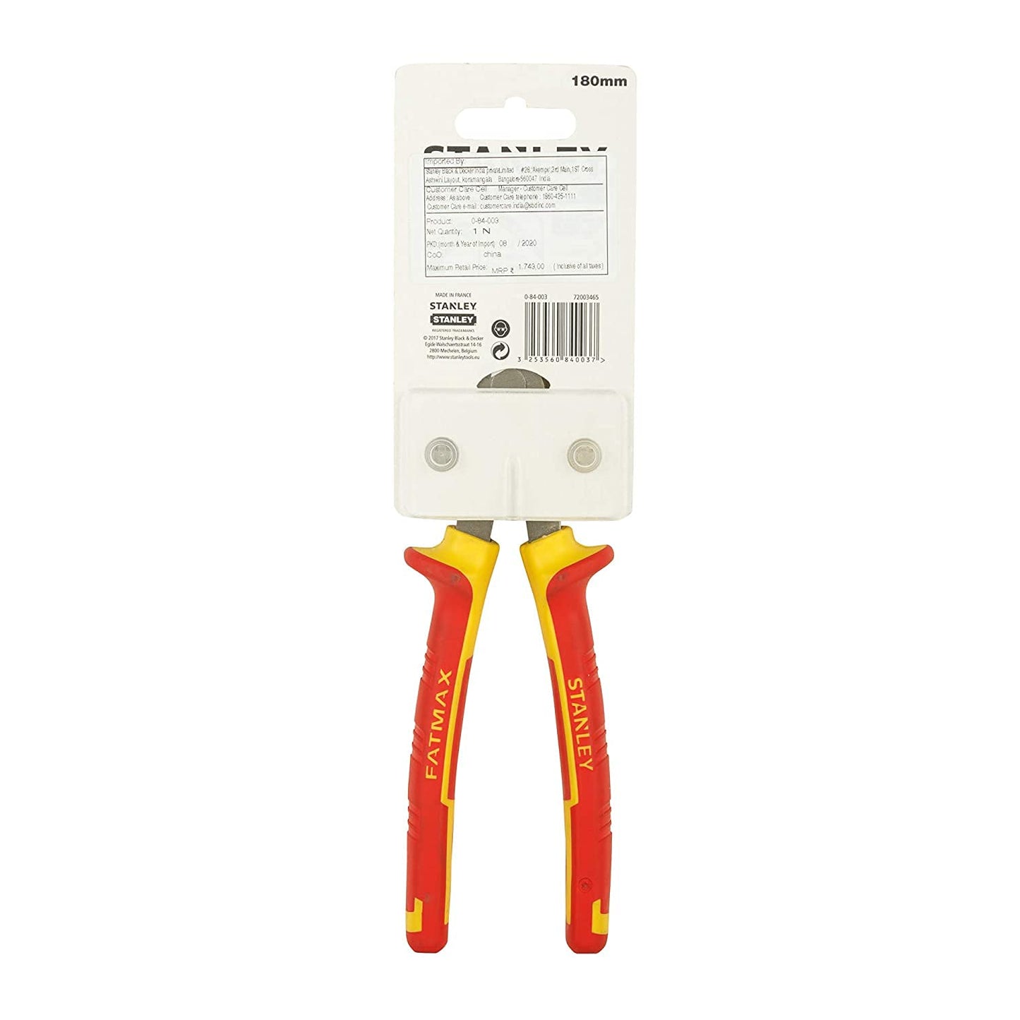 STANLEY 84-003 Vde Diagonal Pliers (175mm)