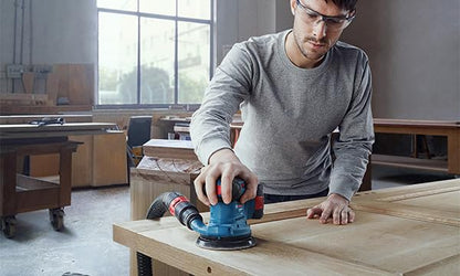 BOSCH GEX 185-LI PROFESSIONAL Cordless Random Orbit Sander with Dust Bag 18.0 V (Solo), Sanding Pad Diameter 125mm, Orbit Diameter 2.5mm, 6000 to 10000 Rpm 1Yr Warranty from BOSCH