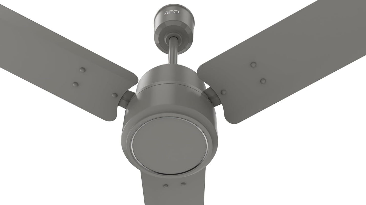 Havells REO Energex BLDC 1200MM Ceiling Fan "Fixed Price Always" | Air Flow: 220 CMM| Speed: 350 RPM| Reverse Rotation Mode| Timer Setting| 2 Year Door Step Warranty By Manufacturer (Stone Grey)