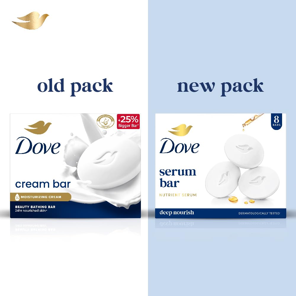 Dove Serum Bar | with Nutrient Serum | Deep Nourish | 1000g (125g x 8)