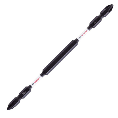Bosch Professional Impact, Double Ended Screwdriver Bits, Type Ph2-Ph2, Length 150mm, With Black Oxide Suitable For Impact Drivers, Pack Of 2