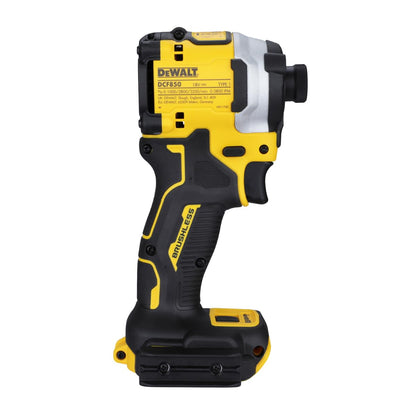 Dewalt DCF850N-XJ 1/4'' 20V Max Li-ion XR Reversible Cordless Brushless 3-Speed Compact Impact Driver,205Nm Torque-SHORTEST IMPACT DRIVER IN THE WORLD (Bare Tool)