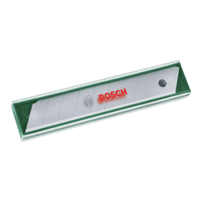 BOSCH 18mm Snap Off Blades 10-Piece Superior Sk5 Steel For Precision Cuts, Extended Use With 7 Snap-Off Sections