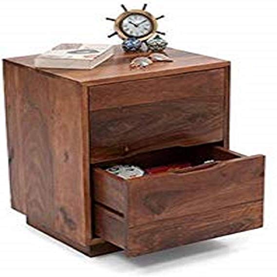 Udaipur Handicrafts Wood Bed Side Table
