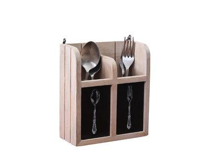 Udaipur Handicrafts Mango Wood Kitchen Cutlery Holder from Style Wood Collection