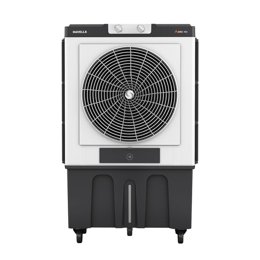 Havells Aero 150 L Premium Commercial Air Cooler| 22" Metal Blade Fan| Powerful Air-Delivery of 12000 m³/h| 3 Side Bacteria Shield Honeycomb Pads| Dust Filter Nets| XXL Ice chamber| Auto fill function