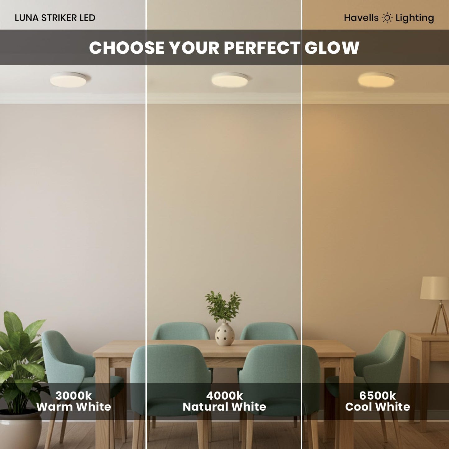 Havells Luna Striker Led 5W 4000K,Led-Spotlights,Energy Efficient,Long Life of 25000 Burning Hours,Pc Housing with DOB Design to Fit in Small Spaces,Pc Housing with DOB Design,Natural Daylight(4000K)