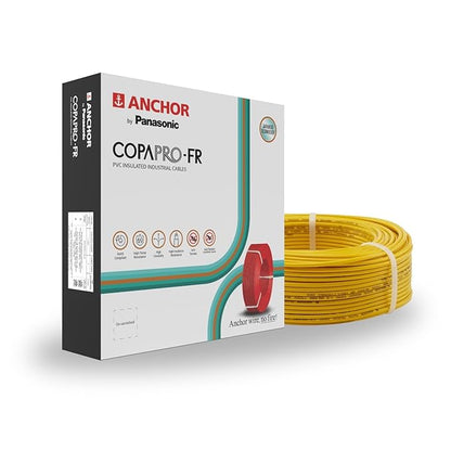 Anchor by Panasonic 1 mm COPAPro FR Electrical Wire, 90 Meter Fire Resistant Single Core PVC insulated Pure Copper Wire, Anti Rodent Anti Termite Flexible Wire for Connections