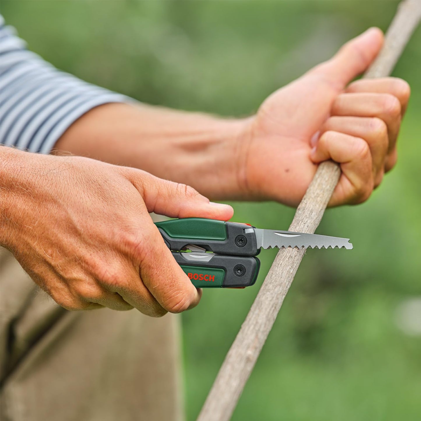 BOSCH 16-in-1 Multi-Tool with 16 Functions for Versatile Home and DIY Use, Compact and Durable Design with a safety pouch