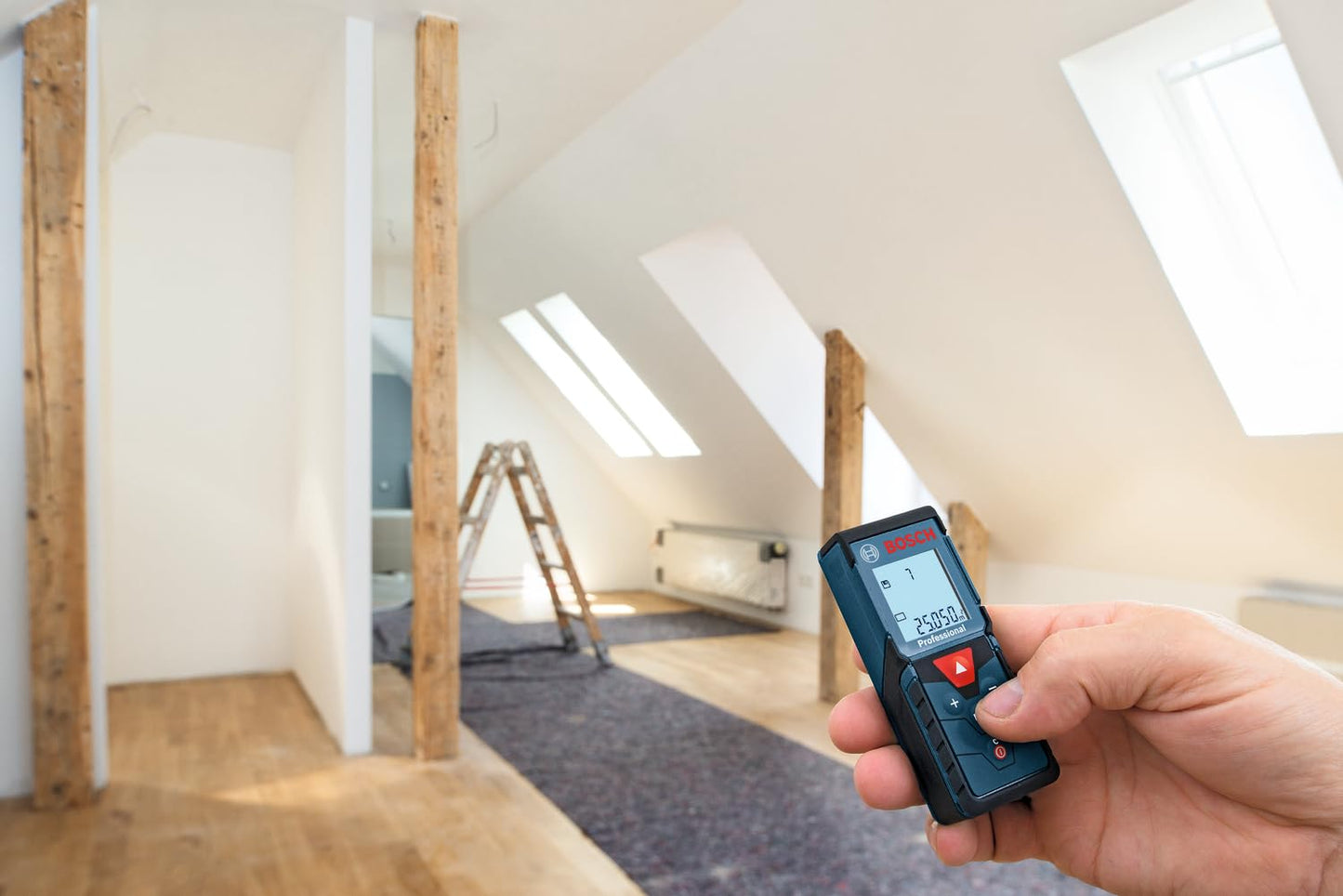 BOSCH GLM 40-12 Laser Measure | Precise Length, Area & Volume | Easy-to-Read Display | IP54 Durable | Memory Function for Fast Measurements|Compact & Pro-Grade Tool|1Yr Warranty|Batteries Not Included