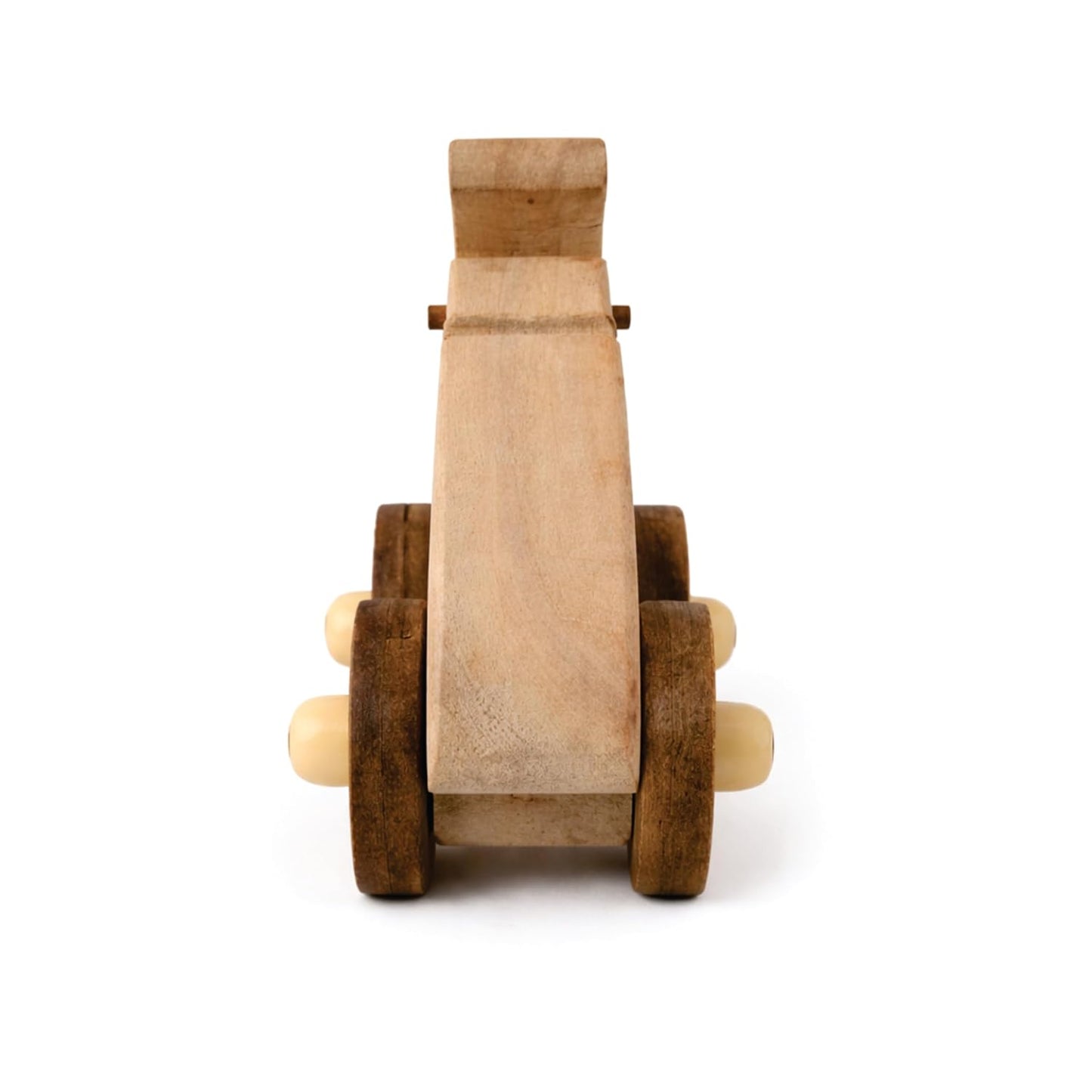 Udaipur HandiCrafts Wooden Elephant Pull-Along Toy for Toddlers (3–5 Years) | Natural Solid Wood | No Metal | Eco-Friendly & Plastic-Free | Smooth Rolling Wheels | Kids Room & Nursery Decor