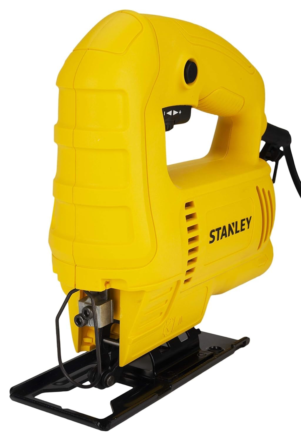 STANLEY SJ45 450W Variable Speed JigSaw for cutting woodsheetmetal and plastic with 6 position speed dial(Yellow and Black) (SJ45-IN)