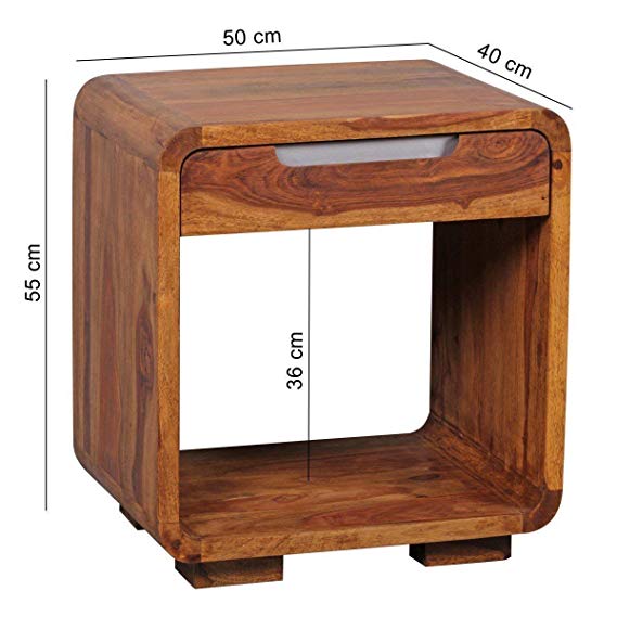 Udaipur Handicrafts Wood Bed Side Table