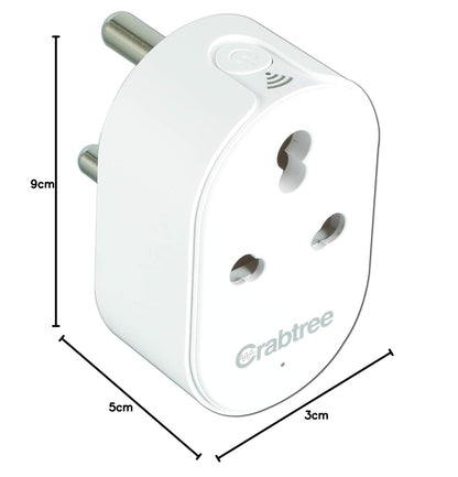 Havells 16 A Wi-Fi Smart Plug (White) with Voice Control & Energy Monitoring — Suitable for Large Appliances like Geysers, Heaters, OFRs, and Air Conditioners (Works with Alexa and Google Assistant)