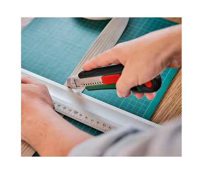 BOSCH Snap Off Knife | Snap-Off Blade for Sharp Edges | Durable Hardened Steel Blade | Ergonomic Non-Slip Handle | Precise Cuts for Packaging, Crafts & Intricate Tasks