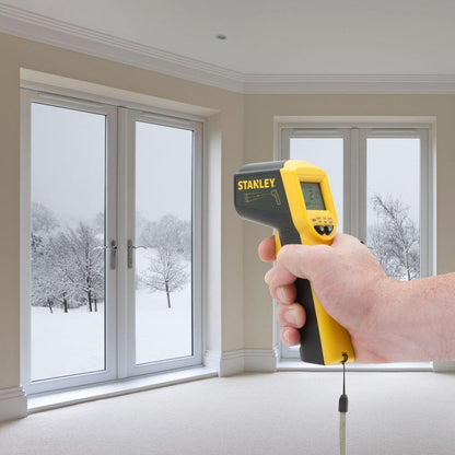 STANLEY STHT0-77365 High Accuracy Industrial Digital Infrared Thermometer With -38°C To 520°C Temperature Range & IP 20 For Dust Protection, 6 Months Warranty (Not for human body temperature)