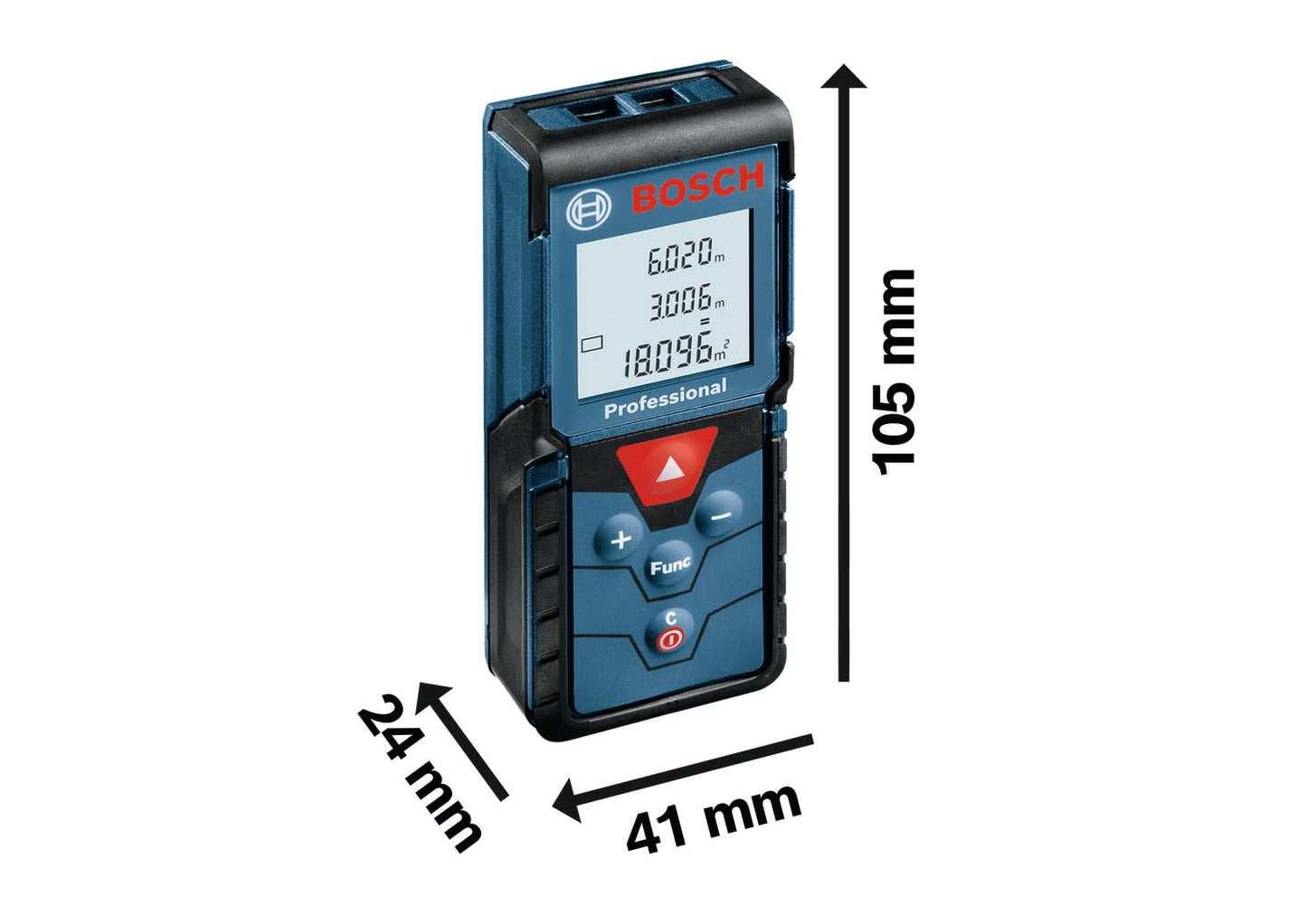 BOSCH GLM 40-12 Laser Measure | Precise Length, Area & Volume | Easy-to-Read Display | IP54 Durable | Memory Function for Fast Measurements|Compact & Pro-Grade Tool|1Yr Warranty|Batteries Not Included